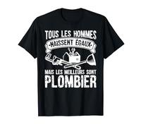 Meilleur Plombier du monde Artisan Plomberie Blague drôle T-Shirt