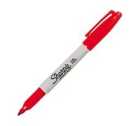 Marqueur Permanent Pointe Fine Rouge