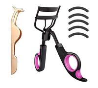 Meilleur recourbe-cils Pro Cils Plus 5 recharges supplémentaires Longue durée et aspect naturel Boucles indolores S'adapte à toutes les formes d'yeux Obtenez de magnifiques cils en quelques secondes (noir-violet)