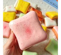 Meilleur vendeur Squishy Pain - Texture super douce et moelleuse - Roi de la crème toast Jouet à presser - Rebond lent en pressant - Jouet alimentaire réaliste - Arôme de pain - Jouet anti-stress à pr