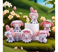 [Meilleure ] 1 pièce Figurine collection Sanrio Melody 2e génération dans une boîte mystère, figurine de gâteau de dessin animé mignon, ornement de bureau cadeau. [Remarque: La couleur et le style des