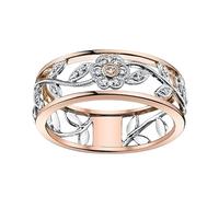 Meilleure amie Alliances en forme de cœur pour bijoux Cadeau Alliances des bagues, 8号, Métal, Pas de pierre précieuse