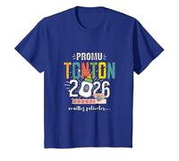 Meilleure Annonce Grossesse Tonton 2026 Bientôt Futur Oncle T-Shirt, Enfant, Bleu Royal, 8 Ans