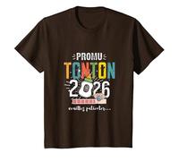 Meilleure Annonce Grossesse Tonton 2026 Bientôt Futur Oncle T-Shirt, Enfant, Marron, 12 Ans