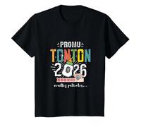 Meilleure Annonce Grossesse Tonton 2026 Bientôt Futur Oncle T-Shirt, Enfant, Noir, 10 Ans
