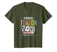 Meilleure Annonce Grossesse Tonton 2026 Bientôt Futur Oncle T-Shirt, Enfant, Olive, 6 Ans