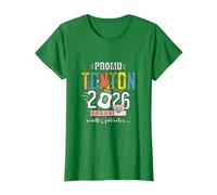 Meilleure Annonce Grossesse Tonton 2026 Bientôt Futur Oncle T-Shirt, Femme, Vert Kelly, L