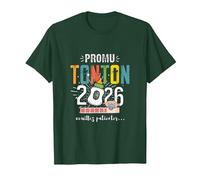 Meilleure Annonce Grossesse Tonton 2026 Bientôt Futur Oncle T-Shirt, Homme, Vert Forêt, 3XL