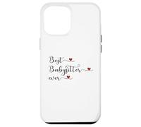 Meilleure Baby-Sitter Mignon Typographie Design avec Un cœur Coque pour iPhone 12 Pro Max