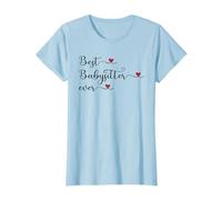 Meilleure Baby-Sitter Mignon Typographie Design avec Un cœur T-Shirt