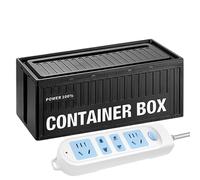 Meilleure boîte d'organisation de câbles pour câbles de bureau - Grand organisateur de câbles - Dissipation de la chaleur et de la poussière - Protection de l'illusion pour socle - Boîte de rangement