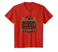 Meilleure championne de Grand-mère de Football au Monde pour Femmes T-Shirt, Enfant, Rouge, 2 Ans