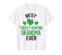 Meilleure Chasse à la Dinde Grand-mère Chasseur de Dinde T-Shirt Graphique avec Valeur