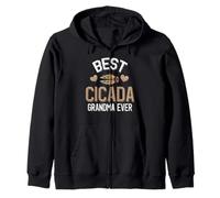 Meilleure Cigale Grand-mère jamais Mignonne avec cœurs Sweat à Capuche