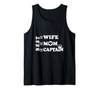 Meilleure épouse, Maman Capitaine, Pilote ou Skipper autonomisée Femmes Débardeur