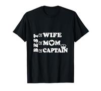 Meilleure épouse, Maman Capitaine, Pilote ou Skipper autonomisée Femmes T-Shirt