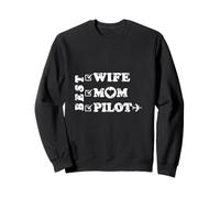 Meilleure épouse, Maman et Pilote Premier Officier - Femme autonomisée Sweatshirt