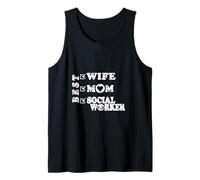 Meilleure épouse, Maman et travailleuse Sociale - Illustration autonomisée des Femmes Débardeur