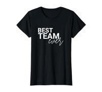 Meilleure équipe jamais Boss Day Appreciation Manager Work T-Shirt Graphique avec Valeur, Femme, Noir, M