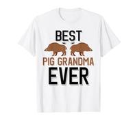 Meilleure Grand-mère Cochon de Tous Les Temps à chasser Le Sanglier T-Shirt Graphique avec Valeur