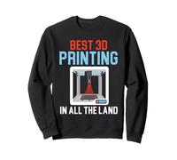 Meilleure imprimante 3D dans Toute la Terre Machinist Impression 3D Sweatshirt
