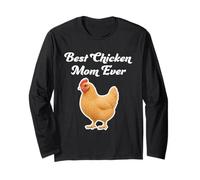Meilleure Maman au Poulet de Tous Les Temps - Buff Orpington Chicken Manche Longue