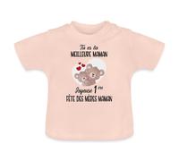 Meilleure Maman Cadeau 1ère Fête des Mères T Shirt Bébé Bio