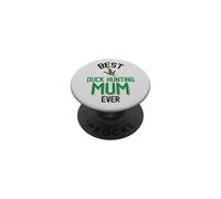 Meilleure Maman chasseuse de Canards et d'oiseaux Aquatiques PopSockets PopGrip Adhésif