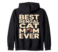 Meilleure Maman de Chat du Bengale de Tous Les Temps Sweat à Capuche