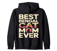 Meilleure Maman de Chat du Bengale de Tous Les Temps Sweat à Capuche