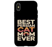 Meilleure Maman de Chat persane rétro de Tous Les Temps Coque pour iPhone X/XS