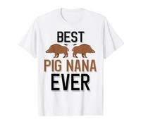 Meilleure Mamie Cochon de Tous Les Temps à la Chasse au Sanglier T-Shirt Graphique avec Valeur