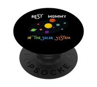 Meilleure mère dans Le système Solaire Voie lactée Galaxie Terre Jamais PopSockets PopGrip Adhésif