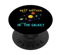 Meilleure mère de la Galaxie Mommy Space Mama Solar System Mom PopSockets PopGrip Adhésif