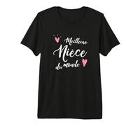 Meilleure nièce du Monde Super Neveu Tata Tonton Cadeau T-Shirt Haut de Gamme