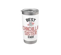 Meilleure sœur chinchilla de tous les temps Gobelet isotherme en acier inoxydable double paroi
