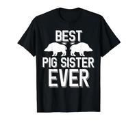 Meilleure sœur Cochon de Tous Les Temps, chasseuse de sangliers T-Shirt Graphique avec Valeur
