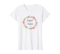 Meilleure Tata amour Humour Original fleurs Super Tatie T-Shirt