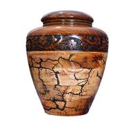 Meilleure urne en bois pour cendres humaines - Grande boîte de crémation pour adultes, urne funéraire personnalisée pour funérailles (taille L pouvant supporter jusqu'à 100 kg, personnalisée)