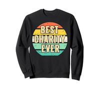 Meilleure œuvre de charité Graphique rétro Sweatshirt
