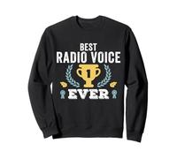 Meilleure voix radio jamais drôle vintage rétro Sweatshirt