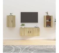 Meilleures Armoire HiFi suspendus | Meubles TV muraux 2 pcs | - chêne sonoma - 40x34,5x60cm SSD11616006