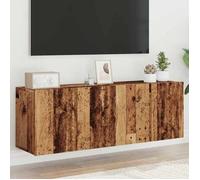 Meilleures Armoire HiFi suspendus | Meubles TV muraux 2 pcs | - vieux bois - 60x30x41cm SSD59189981