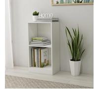 Meilleures Bibliothèque blanc 40x24x75cm - bois d'ingénierie|Meuble de Rangement pour Livres SSD57961673