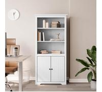 Meilleures Bibliothèque BODO blanc 82x40x173cm - bois de pin massif|Meuble de Rangement pour Livres SSD80916288