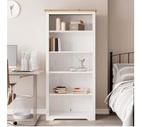 Meilleures Bibliothèque BODO marron 82x40x173cm bois pin massif 5 niveaux|Meuble de Rangement pour Livres SSD87847487