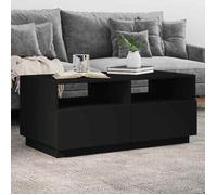 Meilleures Bout de canapé|Table basse de salon - SHOP - avec lumières LED - noir 90x49x40cm SSD82415953