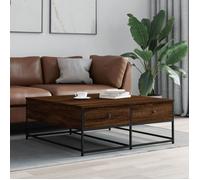 Meilleures Bout de canapé|Table basse de salon - SHOP - chêne marron - 100x99x40cm - bois d'ingénierie SSD57139327