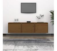 Meilleures Buffet televiseur | Lot de Meubles TV 3 pcs | Marron miel - Bois massif de pin SSD49569140