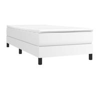 Meilleures Cadre de lit - sans matelas - 1 place pour adulte - blanc 90x200 cm similicuir 2025|CJG567350
